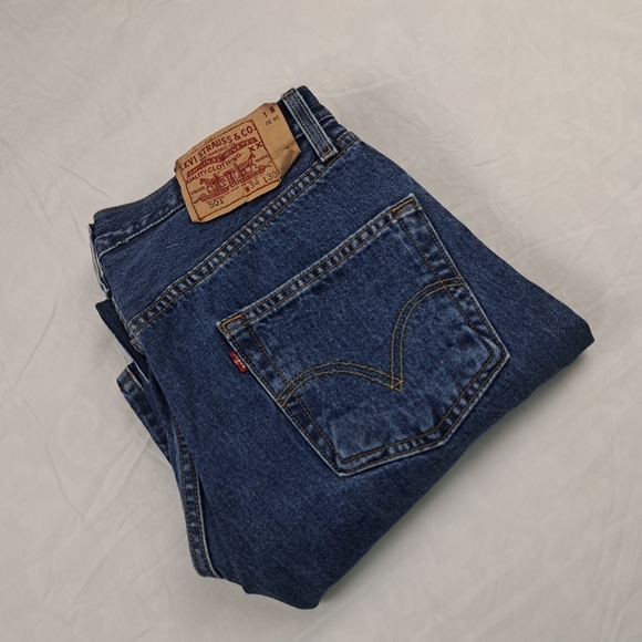 Levis 501 Made in Haiti Vintage Denim Jeans Pants W34 L30 - Picture 16 of 16